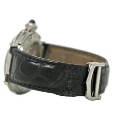 Cartier Pasha Automatic 2379 38mm Stainless Steel Leather Silver 2YEARWARNTY#334 3