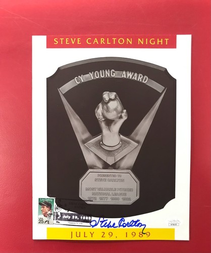 Steve Carlton Signed 1989 Program JSA Certified MLB CY Young Award Phillies HOF! - Picture 2 of 4