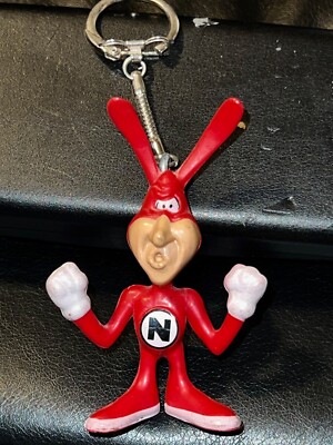 1987 NOID Keychain DOMINO Pizza Advertising Key Fob VINTAGE RARE