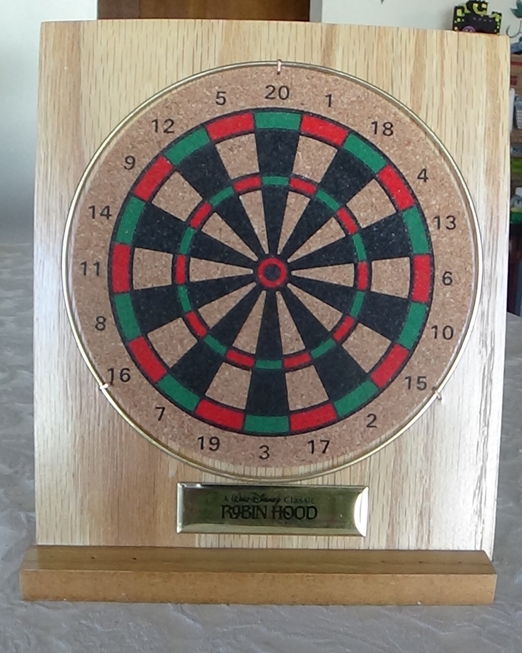 DISNEY ROBIN HOOD Dart Board nice wood Very Collectible. eBay