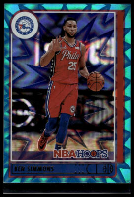 2021-22 Hoops #17 Ben Simmons Teal Explosion