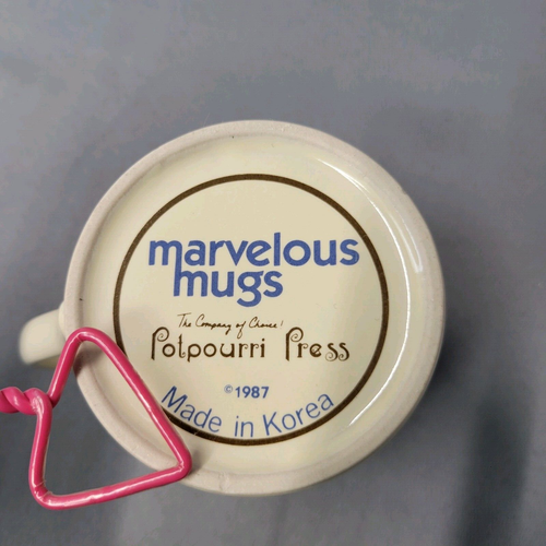 Vintage Marvelous Mugs 1987 Potpourri Press Wreath Coffee Cup 8 fl oz Handled - Picture 9 of 10