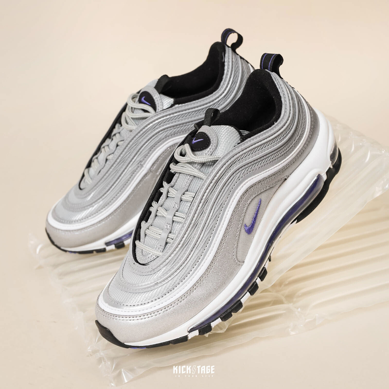 Air Max 97 Silver Blue White Purple Mens Casual Sneakers | eBay