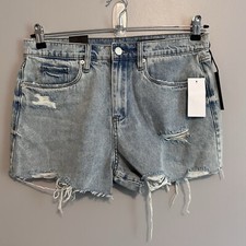 BLANK NYC Shorts Womens 30 The Essex Cut Off Jeans Denim Light NWT BlankNYC
