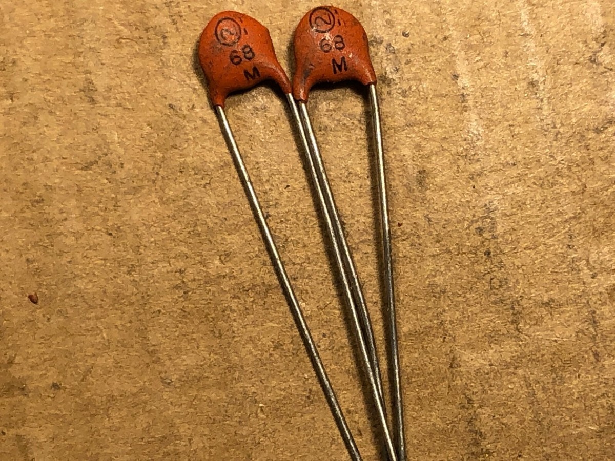 CRL .1 UF 100V Z5V Tan Ceramic Disc Capacitor 1970s Made In | Reverb