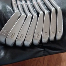 KENNETH SMITH HANDMADE IRON RH SET 3-9 &19 S Signed 78411 STIFF STEEL. Pre-owned