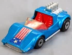 Matchbox Hellraiser No55 Toy Car Superfast Collectible Vintage USA Flag Blue V8
