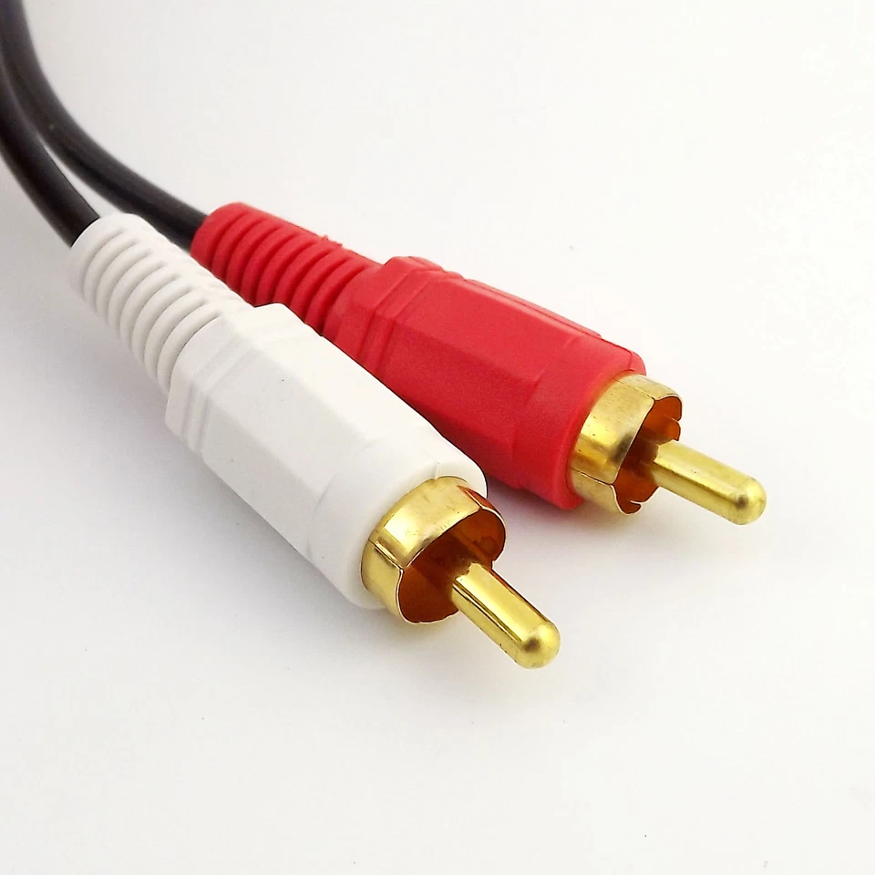 1pcs 15M/49FT Dual RCA Phono Male to 2x RCA Male Audio Video Adapter Cable Cord - Image 3 of 4