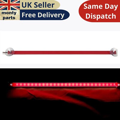 1 Stück 500mm LED Neon Kabinen Innenbeleuchtung ROT 12-24V 24 LEDs LKW LKW Auto