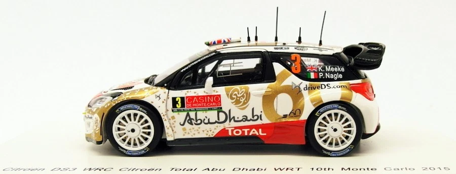 Spark escala 1/43 S4503 - Citroen DS3 WRC #3 - 10º Abu Dhabi 2015 Foto 3 de 4