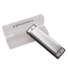 Stainless Steel Cover Ten-hole Harmonica In C