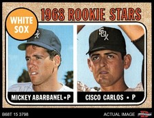 1968 Topps #287 Mickey Abarbanel / Cisco Carlos White Sox RCs RC 6 - EX/MT