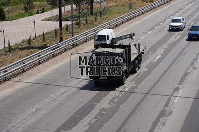 LKW Foto Kamaz Zugmaschine crane Kasachstan grün #w9ai