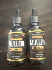 2 New Mullein Extract Tincture 2 oz for Respiratory Support with Leaf  Flowers