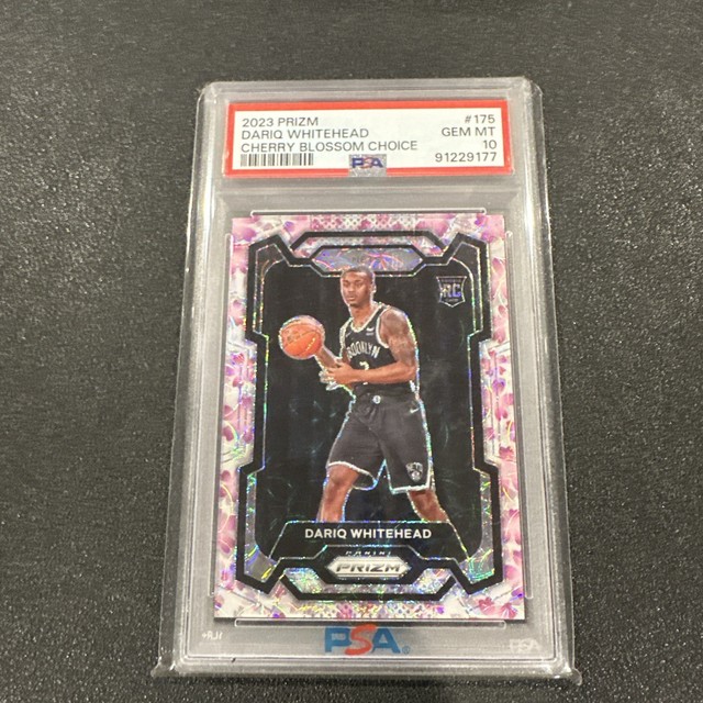 2023-24 Panini Prizm - Dariq Whitehead #175 Choice Cherry Blossom Prizm /20 (RC)