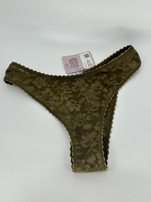 Savage X Fenty Women's Lavish Lace Brazilian Underwear , Panties Size Medium
