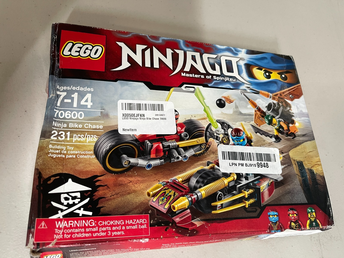 Lego Ninjago 70600 Ninja Bike Chase New Sealed - Box Damaged - New