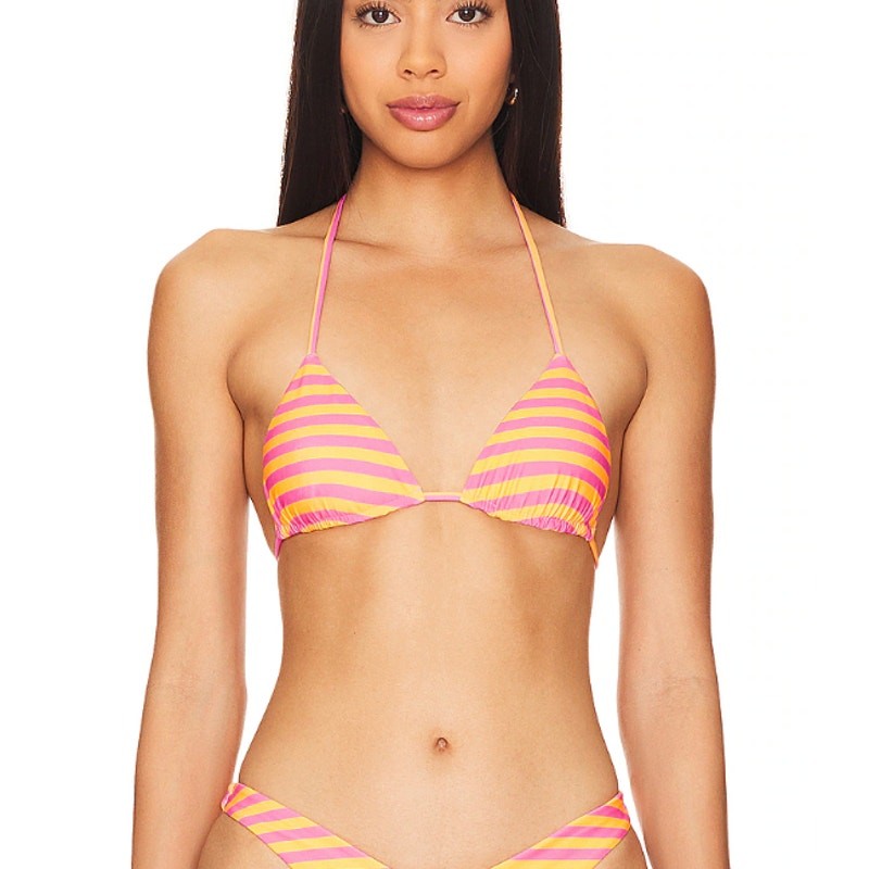 Lovers + Friends Striped Triangle String Bikini T… - image 1