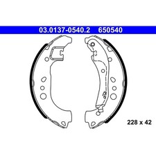 ORIGINAL® Ate Bremsbackensatz Hinten für VW POLO VI T-CROSS (C11 D31) TAIGO