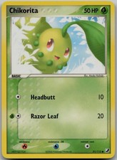 Chikorita 51/115 Common EX Unseen Forces LP Pokemon Card