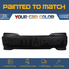 For 2004-2005 Honda Civic Coupe Replacement Rear Bumper Painted To Match For 2004-2005 Honda Civic Coupe Replacement Rear Bumper Painted To Match