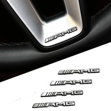 Mercedes-benz Amg 4pcs 3d Aluminum Audio Speaker Badge Decal Emblem Set Mercedes-benz Amg 4pcs 3d Aluminum Audio Speaker Badge Decal Emblem Set