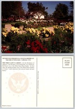 Richard Nixon Birthplace Yorba Linda CA First Lady's Rose Garden Postcard 1992