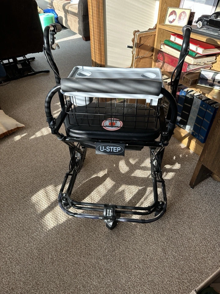 U-Step II Andador Estabilizador Andador con Cesta y Asiento Parkinson's Als Foto 2 de 3