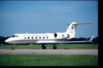 BG059 ORIGINAL K64 AIRCRAFT SLIDE: RNLAF Gulfstream IV V-11