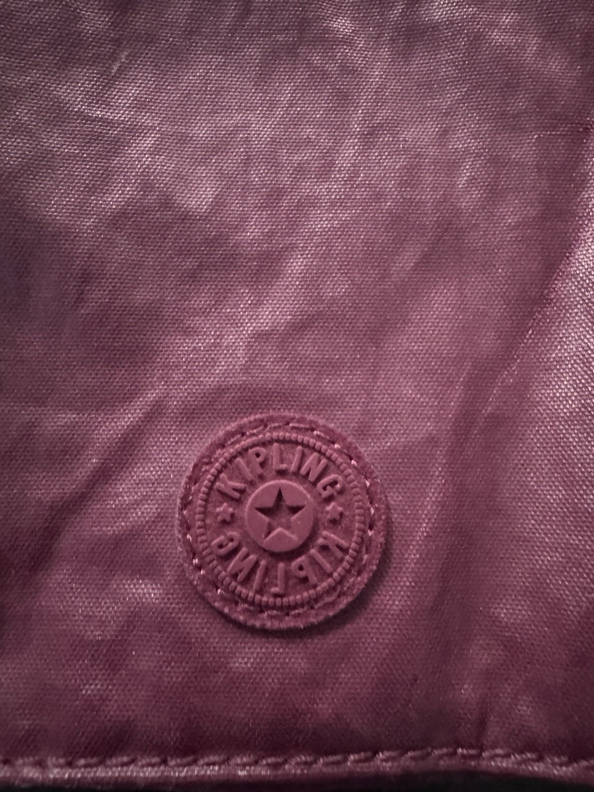 Kipling Small Pink Purple Ruby Square Crossbody O… - image 2