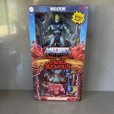 Masters of the Universe x Stranger Things Skeletor Demogorgon 2-Pack Mattel New