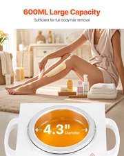 Professional Single Wax Warmer 600ML - High-Quality Waxing Heater Pot for Full-B