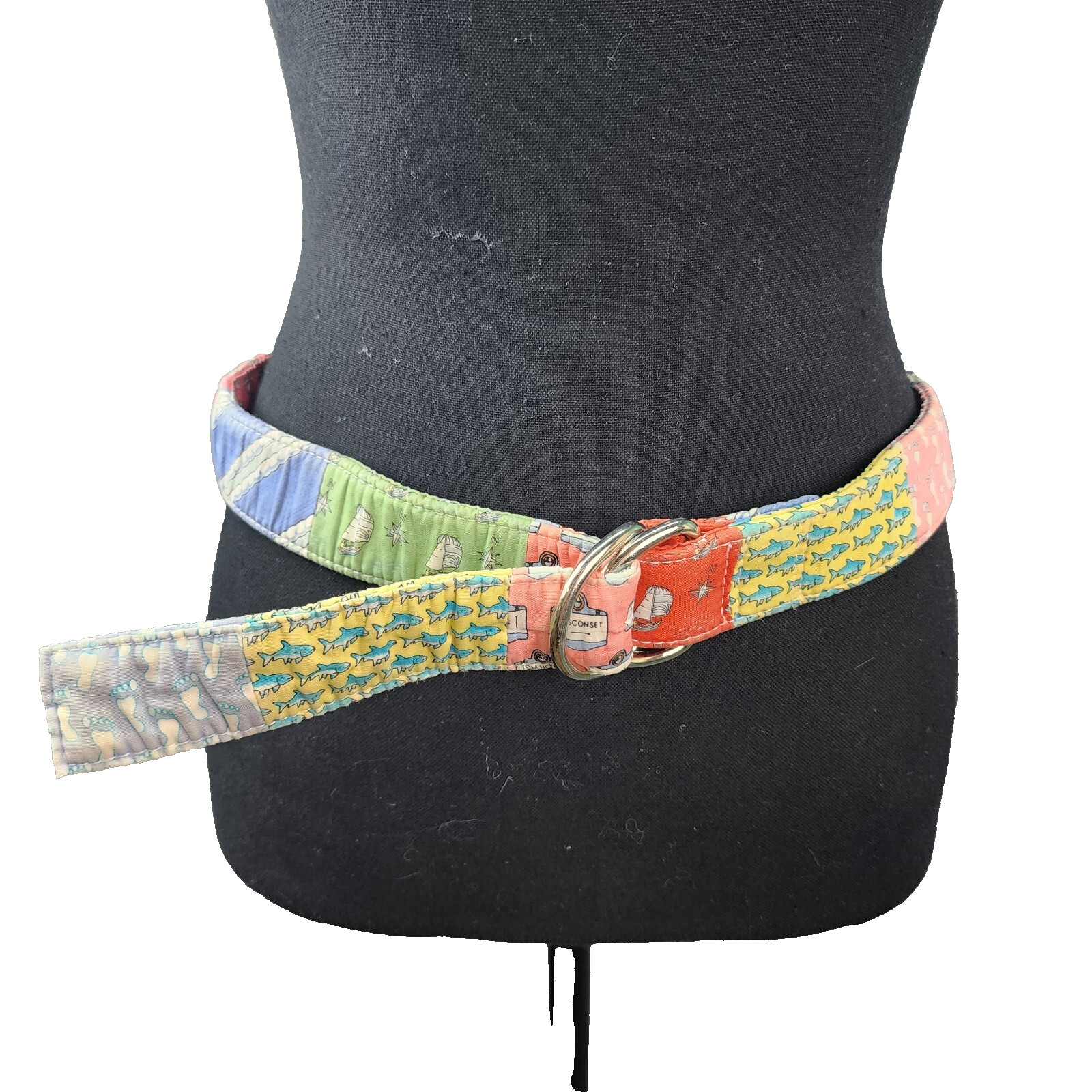 Vineyard Vines Patchwork Belt Medium 36" Shep & I… - image 1