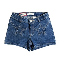 Old Navy Blue Jeans Star Stitch Stretch Denim Shorts Medium Wash Size 6