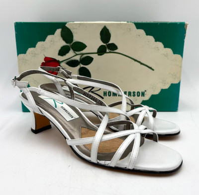Ros Hommerson LITE KID H-27366 Women's NWD Strap Dress Sandal White Multi Sizes