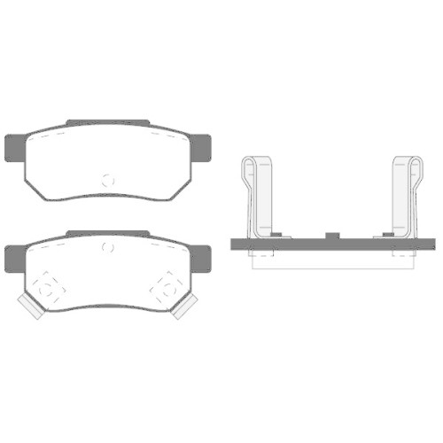 Plaquettes de frein Raicam RA.0453.0 pour remplacer l'usure sur Honda et Opel