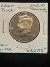 2002 S Kennedy Half Dollar  “0126172” United States 50C Silver Proof