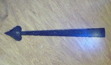 Black Steel Decorative Garage Door Hinge arrow Hardware 18" long primitive