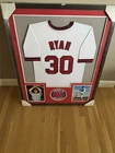 Nolan Ryan Signed Autographed Angels Baseball Jersey Framed 44x36 Player COA