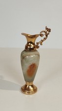 Small Vintage Onyx Jug Pitcher With Dragon Handle Decor Stylish Ornament