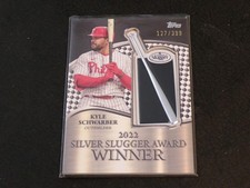 2023 Topps Silver Slugger Black KYLE SCHWARBER SP Patch card! #d/399 PHILLIES!