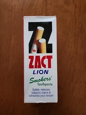 Zact Lion Smokers Toothpaste Safely Reduces Tobacco Stains & Refreshing 