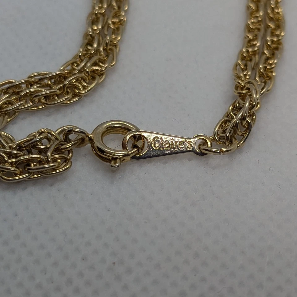 Collar Borla Largo Tono Dorado Cuentas Negras De Colección Retro 30 pulgadas Borla Glamurosa Foto 3 de 4