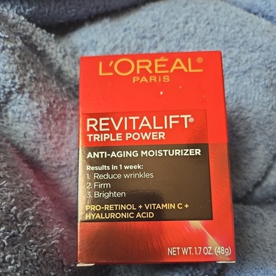 L'Oreal RivitaLift TriplePower Anti-Aging Moisturizer 1.7 oz. New