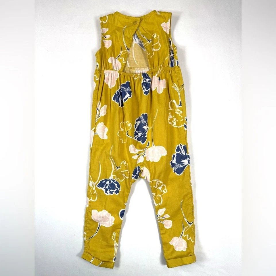 Mono CARTERS Niña Mostaza Floral Sin Mangas 24M Cottagecore Boho Preppy Foto 4 de 4