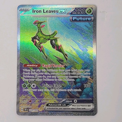 Pokémon Iron Leaves EX 203/162 SV05: Temporal Forces Holo