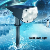 Solar Lawn Lamp Landscape Spotlight With Warm Light For Outdoor Garden Bak