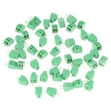 50PCS 2 Pin 2.54mm Pitch PCB Screw Terminal Block Connector 54mm Pitch