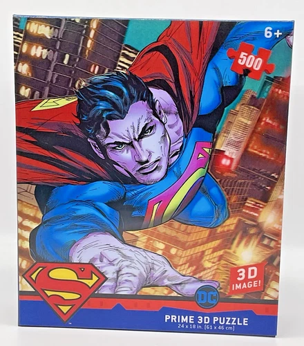 Superman Prime 3D Puzzle 500 Pieces DC 3D Image Superman