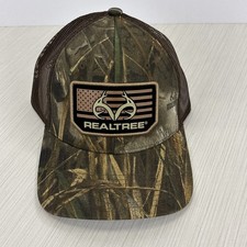Realtree Max Mesh Trucker Camouflage Patch Outdoors SnapBack Hat Cap NWT